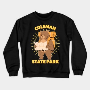 Coleman State Park Camping Bear Crewneck Sweatshirt